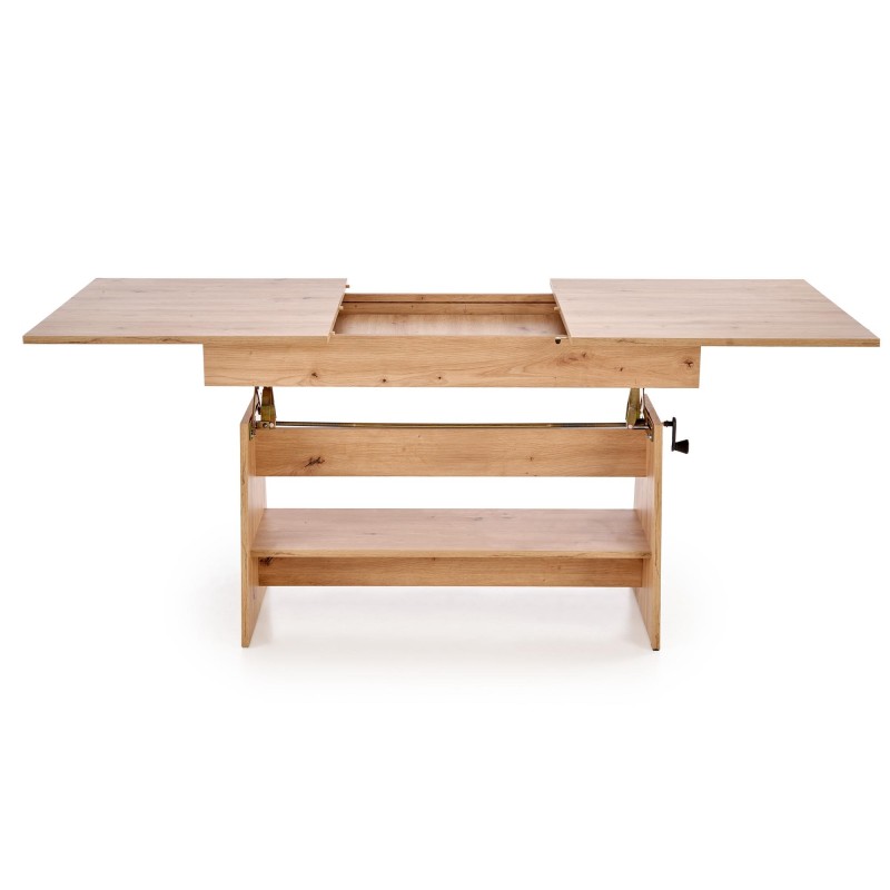'ERIKA Extendable Oak Artisan Table Bench' 'ERIKA Extendable Oak Artisan Table Bench'