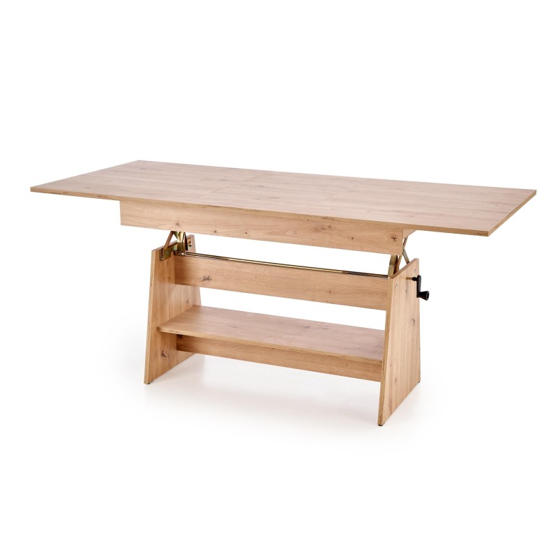 'ERIKA Extendable Oak Artisan Table Bench' 'ERIKA Extendable Oak Artisan Table Bench'