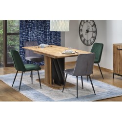 'FABIANO Extendable Table 135-175/85 cm Wotan Oak/Black'