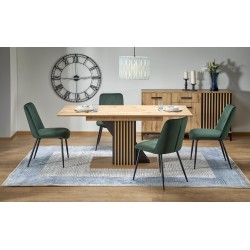 'FABIANO Extendable Table 135-175/85 cm Wotan Oak/Black' 'FABIANO Extendable Table 135-175/85 cm Wotan Oak/Black'