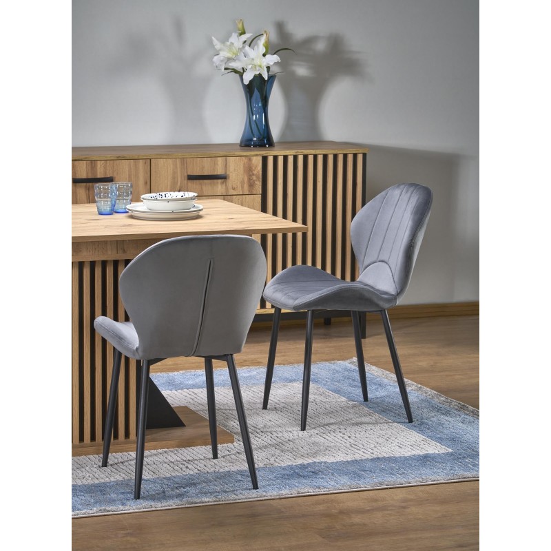 'FABIANO Extendable Table 135-175/85 cm Wotan Oak/Black' 'FABIANO Extendable Table 135-175/85 cm Wotan Oak/Black'