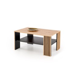 FEMINA ława dąb artisan/czarny (1p 1szt)