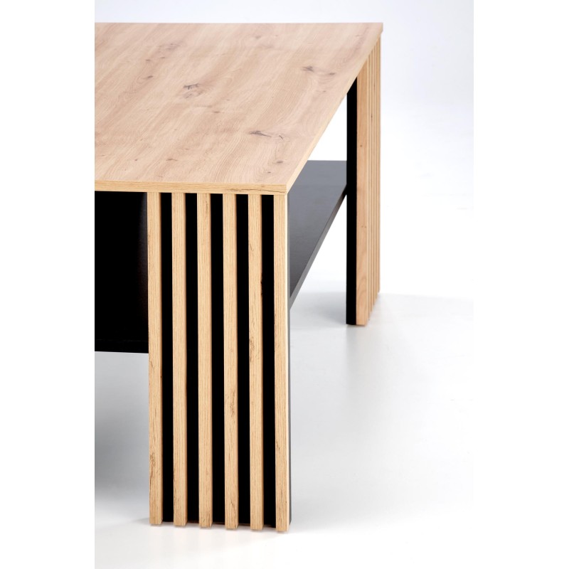 'FEMINA Artisan Oak/Black Coffee Table' 'FEMINA Artisan Oak/Black Coffee Table'