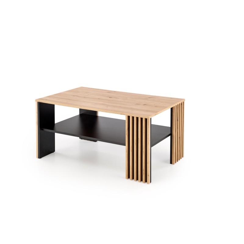 'FEMINA Artisan Oak/Black Coffee Table' 'FEMINA Artisan Oak/Black Coffee Table'