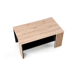 'FEMINA Artisan Oak/Black Coffee Table' 'FEMINA Artisan Oak/Black Coffee Table'