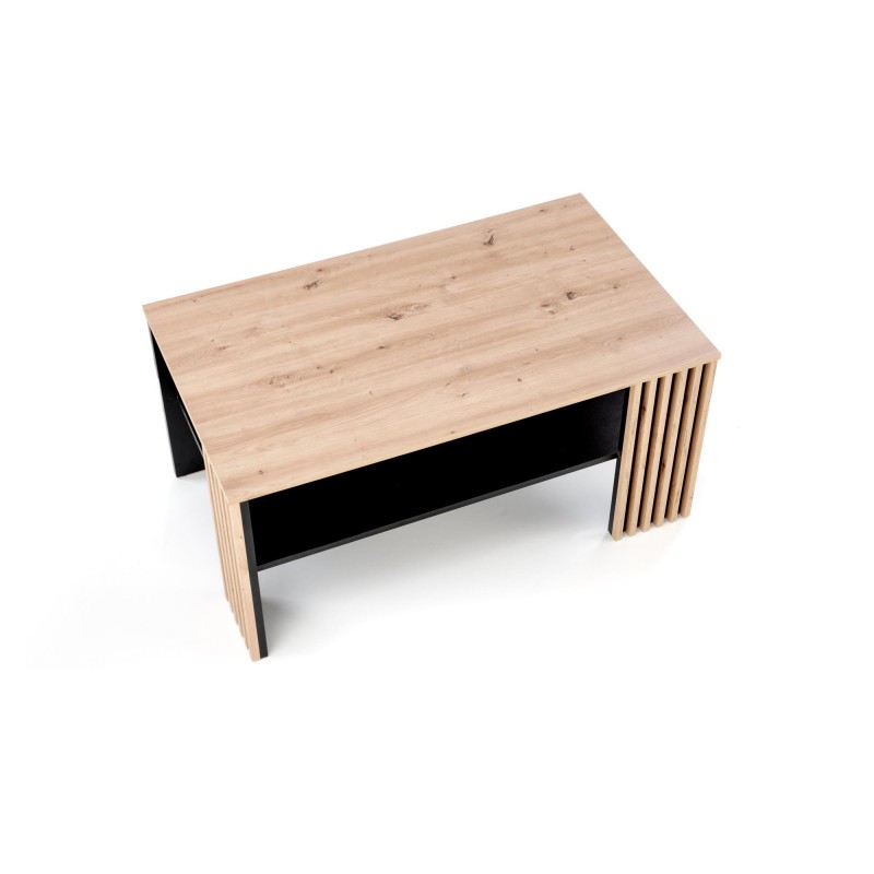 'FEMINA Artisan Oak/Black Coffee Table' 'FEMINA Artisan Oak/Black Coffee Table'