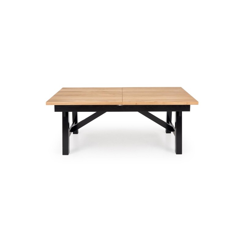 'FIESTA Extendable Table 200-280x100x77 cm Natural Oak/Black' 'FIESTA Extendable Table 200-280x100x77 cm Natural Oak/Black'