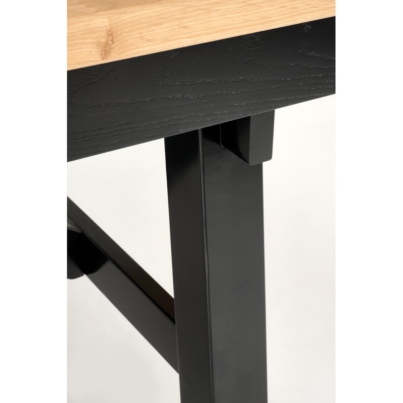 'FIESTA Extendable Table 200-280x100x77 cm Natural Oak/Black' 'FIESTA Extendable Table 200-280x100x77 cm Natural Oak/Black'