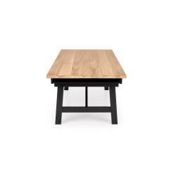 'FIESTA Extendable Table 200-280x100x77 cm Natural Oak/Black' 'FIESTA Extendable Table 200-280x100x77 cm Natural Oak/Black'