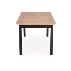 FLORIAN stół rozkładany blat - dąb artisan, nogi - czarny (2p 1szt) FLORIAN stół rozkładany blat - dąb artisan, nogi - czarny (2p 1szt)