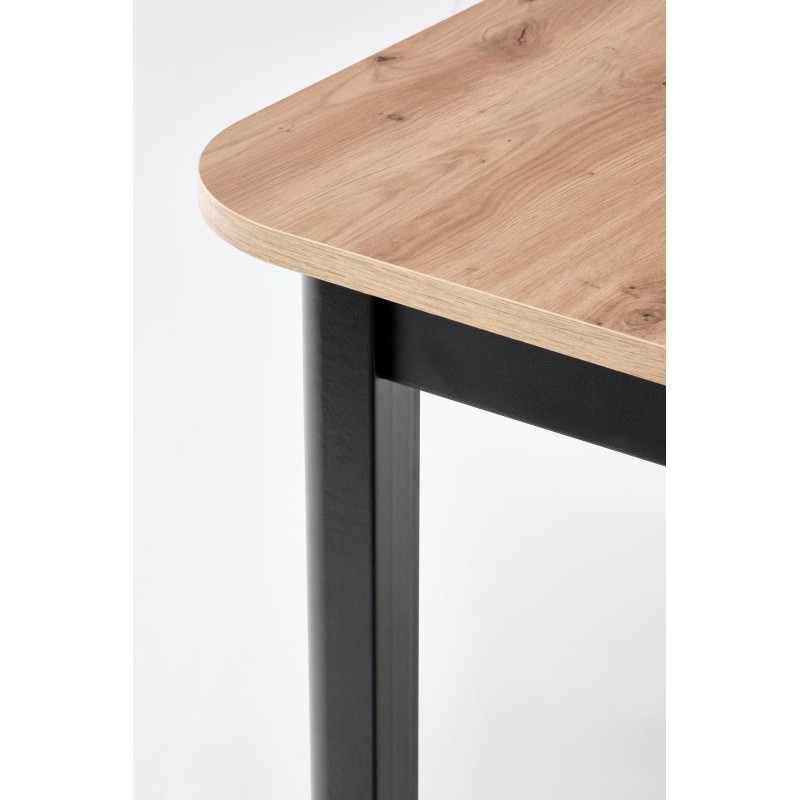 'FLORIAN Extendable Table Top - Artisan Oak, Legs - Black' 'FLORIAN Extendable Table Top - Artisan Oak, Legs - Black'