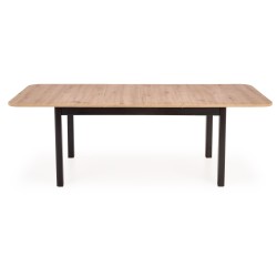 FLORIAN stół rozkładany blat - dąb artisan, nogi - czarny (2p 1szt) FLORIAN stół rozkładany blat - dąb artisan, nogi - czarny (2p 1szt)