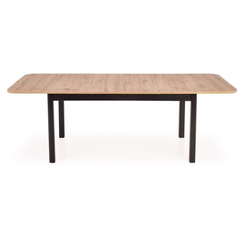 'FLORIAN Extendable Table Top - Artisan Oak, Legs - Black' 'FLORIAN Extendable Table Top - Artisan Oak, Legs - Black'
