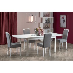 'FLORIAN Extendable Table Top - White, Legs - White' 'FLORIAN Extendable Table Top - White, Legs - White'