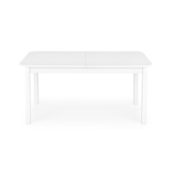 'FLORIAN Extendable Table Top - White, Legs - White' 'FLORIAN Extendable Table Top - White, Legs - White'