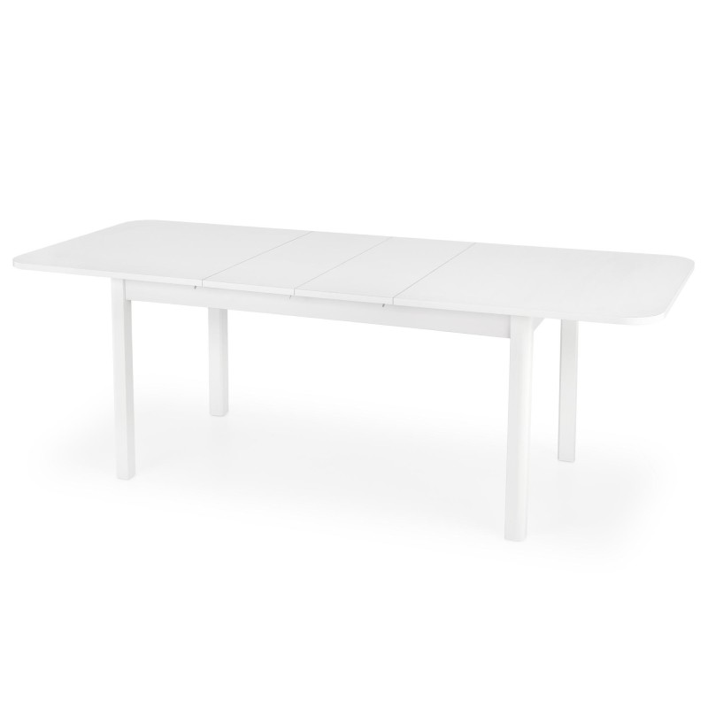 'FLORIAN Extendable Table Top - White, Legs - White' 'FLORIAN Extendable Table Top - White, Legs - White'
