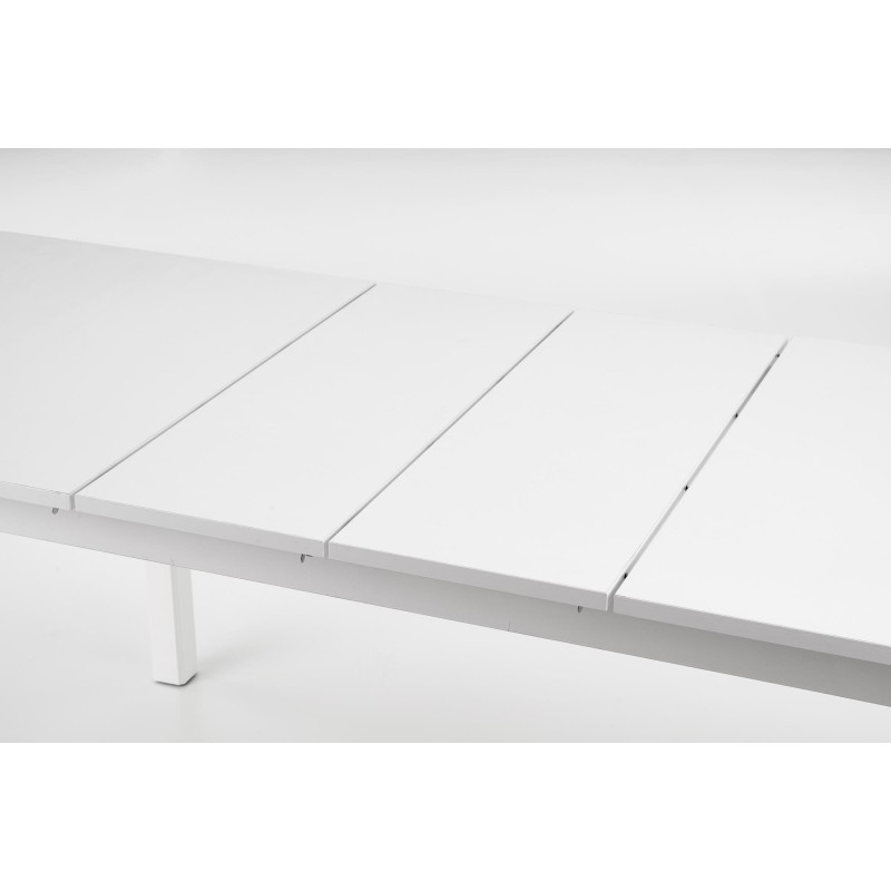 'FLORIAN Extendable Table Top - White, Legs - White' 'FLORIAN Extendable Table Top - White, Legs - White'