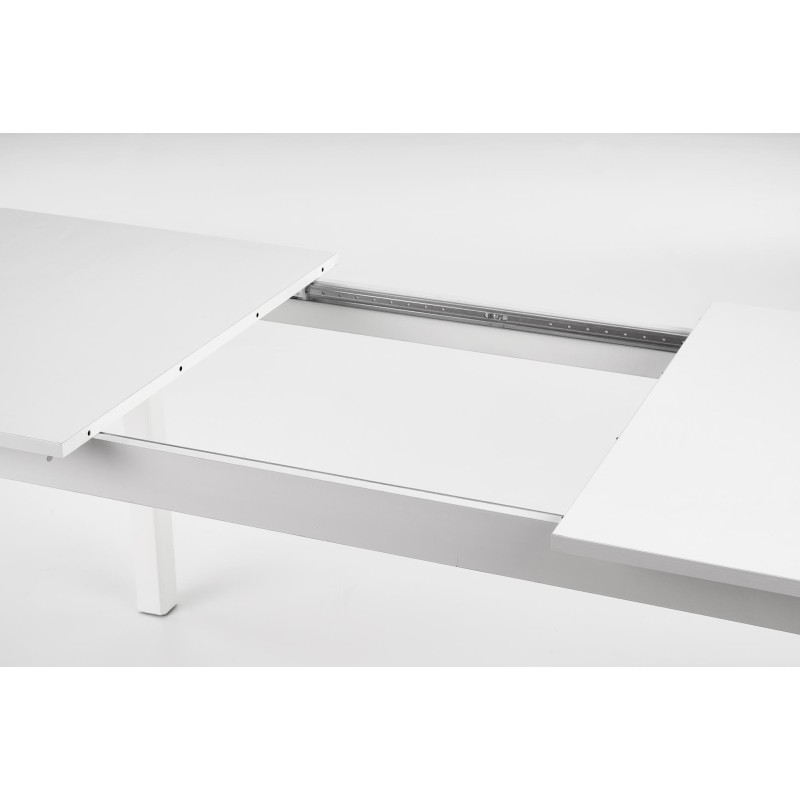 'FLORIAN Extendable Table Top - White, Legs - White' 'FLORIAN Extendable Table Top - White, Legs - White'
