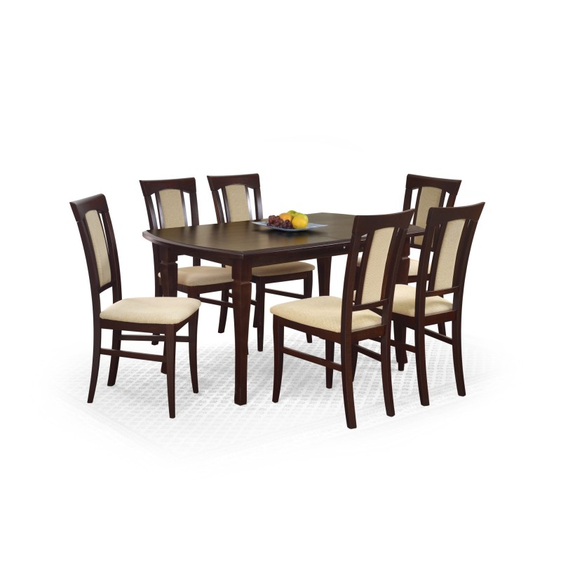 'FRYDERYK 160/240 cm Dark Walnut Color Table' 'FRYDERYK 160/240 cm Dark Walnut Color Table'