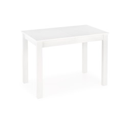 'GINO Extendable Table Top - White, Legs - White'