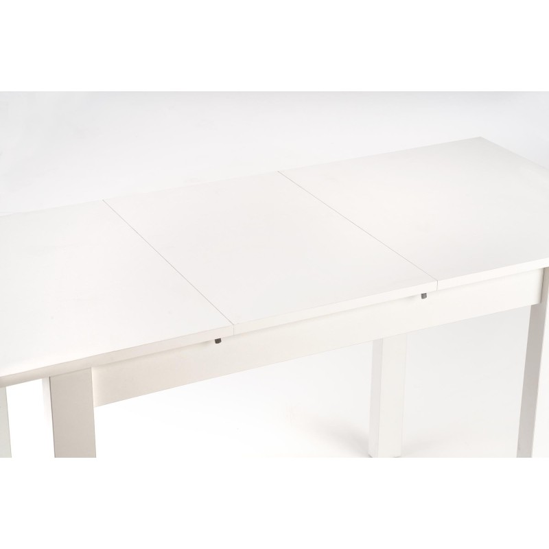 'GINO Extendable Table Top - White, Legs - White' 'GINO Extendable Table Top - White, Legs - White'