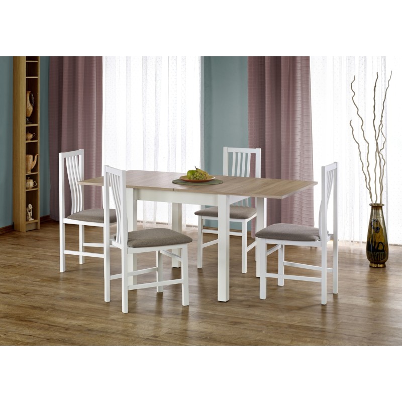 'GRACJAN Table in Sonoma Oak / White Color' 'GRACJAN Table in Sonoma Oak / White Color'
