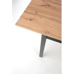 'GREG Extendable Table in Wotan Oak/Black Color' 'GREG Extendable Table in Wotan Oak/Black Color'