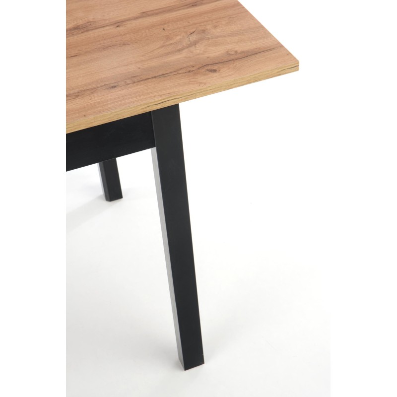 'GREG Extendable Table in Wotan Oak/Black Color' 'GREG Extendable Table in Wotan Oak/Black Color'