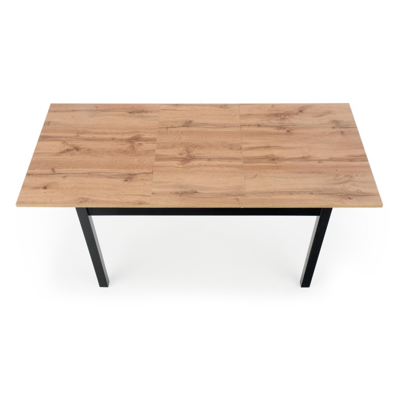 'GREG Extendable Table in Wotan Oak/Black Color' 'GREG Extendable Table in Wotan Oak/Black Color'