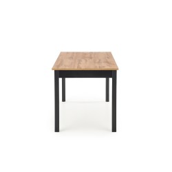 'GREG Extendable Table in Wotan Oak/Black Color' 'GREG Extendable Table in Wotan Oak/Black Color'