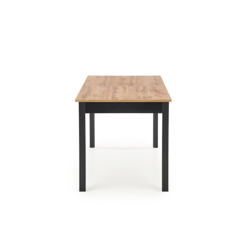 'GREG Extendable Table in Wotan Oak/Black Color' 'GREG Extendable Table in Wotan Oak/Black Color'