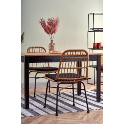 'GREG Extendable Table in Wotan Oak/Black Color' 'GREG Extendable Table in Wotan Oak/Black Color'