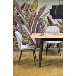 'GULIAN Extendable Table, Top - Wotan Oak, Legs - Black' 'GULIAN Extendable Table, Top - Wotan Oak, Legs - Black'
