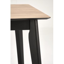 'GULIAN Extendable Table, Top - Wotan Oak, Legs - Black' 'GULIAN Extendable Table, Top - Wotan Oak, Legs - Black'
