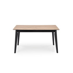 'GULIAN Extendable Table, Top - Wotan Oak, Legs - Black' 'GULIAN Extendable Table, Top - Wotan Oak, Legs - Black'