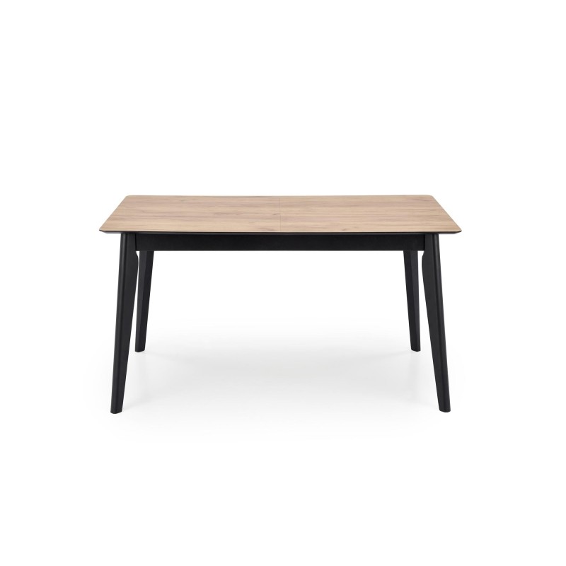 'GULIAN Extendable Table, Top - Wotan Oak, Legs - Black' 'GULIAN Extendable Table, Top - Wotan Oak, Legs - Black'