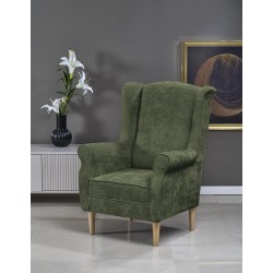 'HERMES Relaxation Armchair, Olive'