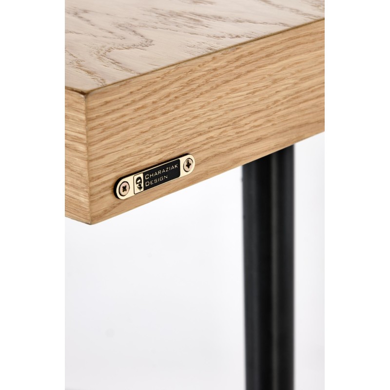 'INFERNO Natural Oak Console Table - Black' 'INFERNO Natural Oak Console Table - Black'