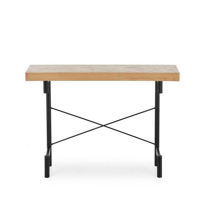 'INFERNO Natural Oak Console Table - Black' 'INFERNO Natural Oak Console Table - Black'