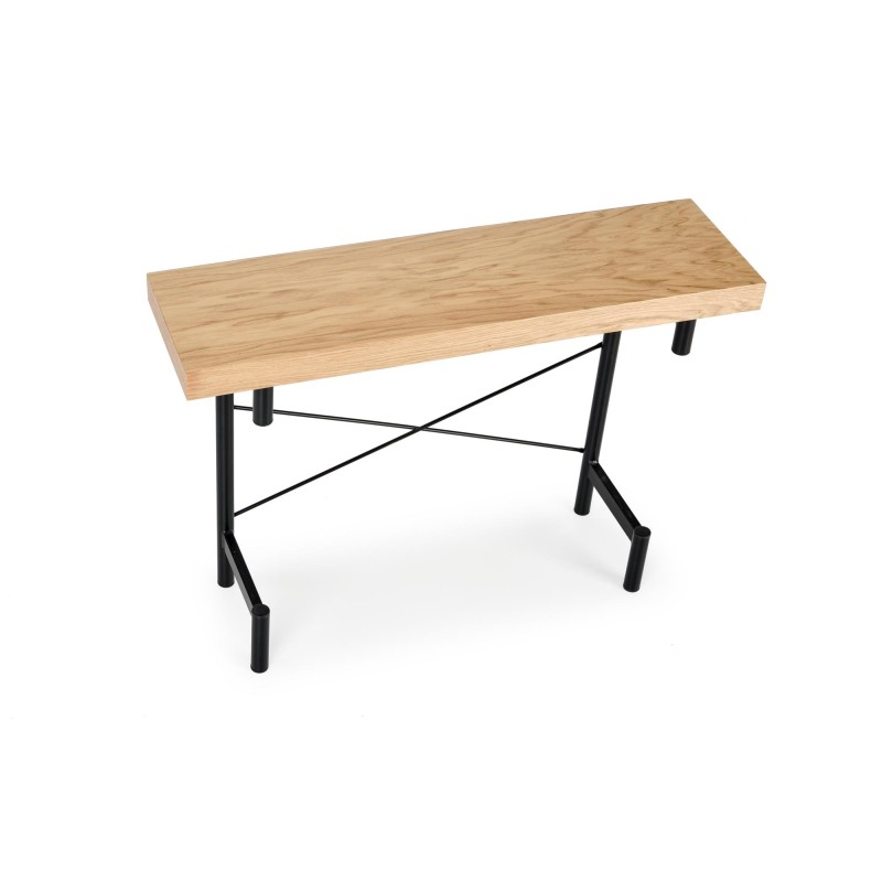 'INFERNO Natural Oak Console Table - Black' 'INFERNO Natural Oak Console Table - Black'