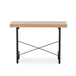 'INFERNO Natural Oak Console Table - Black' 'INFERNO Natural Oak Console Table - Black'