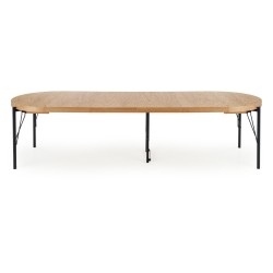 'INFERNO Extendable Oak Table - Black' 'INFERNO Extendable Oak Table - Black'