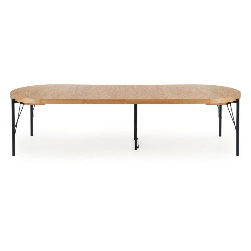 'INFERNO Extendable Oak Table - Black' 'INFERNO Extendable Oak Table - Black'