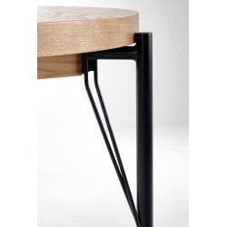 'INFERNO Extendable Oak Table - Black' 'INFERNO Extendable Oak Table - Black'