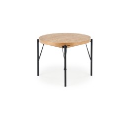 'INFERNO Extendable Oak Table - Black' 'INFERNO Extendable Oak Table - Black'