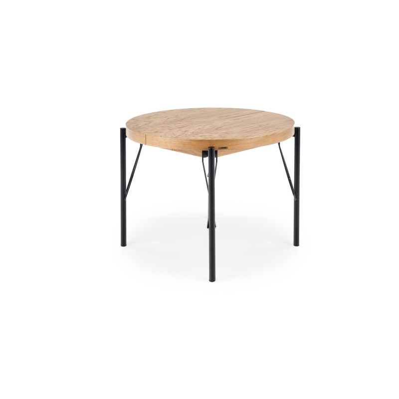 'INFERNO Extendable Oak Table - Black' 'INFERNO Extendable Oak Table - Black'