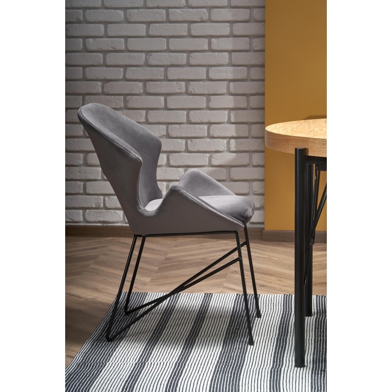 'INFERNO Extendable Oak Table - Black' 'INFERNO Extendable Oak Table - Black'