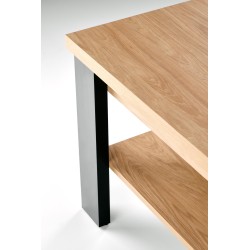 'JENNA Coffee Table Top: Natural Hickory, Legs: Black' 'JENNA Coffee Table Top: Natural Hickory, Legs: Black'