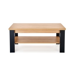 'JENNA Coffee Table Top: Natural Hickory, Legs: Black' 'JENNA Coffee Table Top: Natural Hickory, Legs: Black'