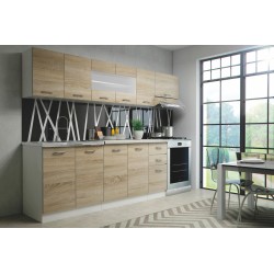 'PEARL 260 - KITCHEN - SONOMA OAK/WHITE'